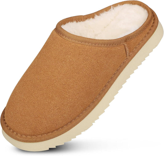 Clogs for Men Slippers Slip on Shoes Men Winter Suede House Fuzzy Warm Slippers Clog Sandals Men'S Mules & Clogs Antislip Clogs
