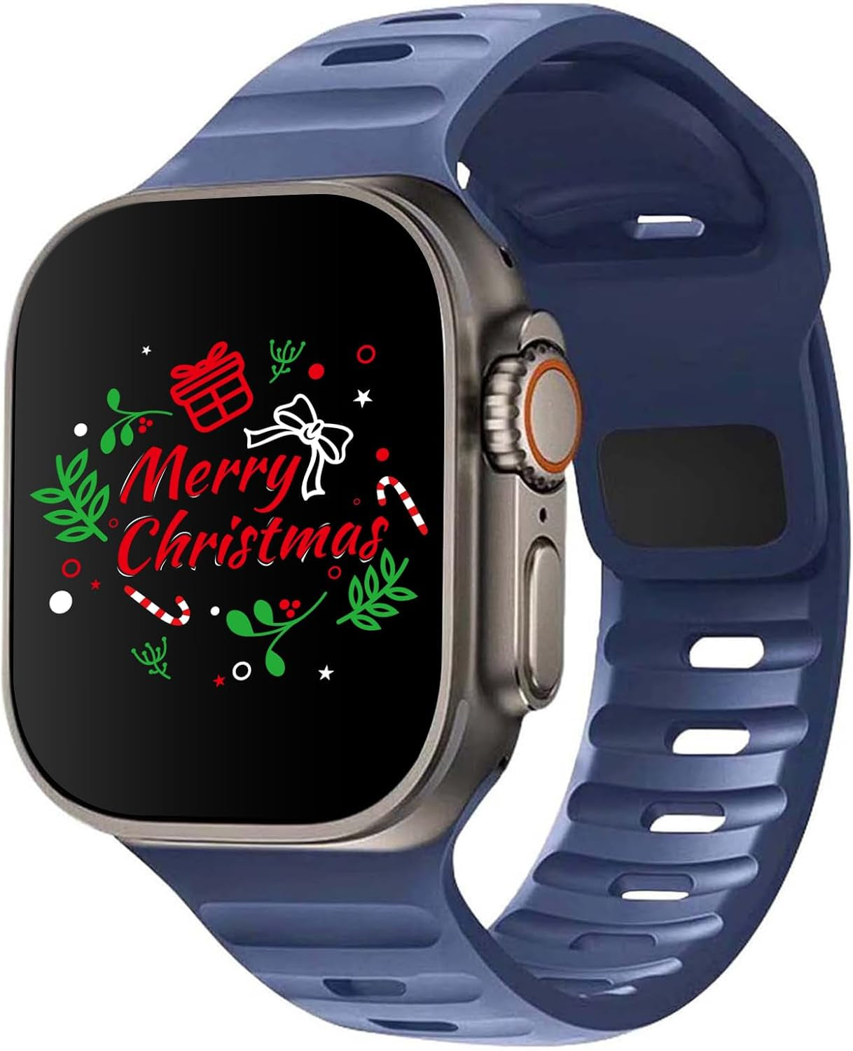 Outdoor Sports Bands Compatible with Apple Watch Ultra Band 42-49Mm, Soft Silicone Waterproof Bands Compatible with Iwatch Apple Watch Series Ultra 9 8 7 6 SE Women'S Men'S