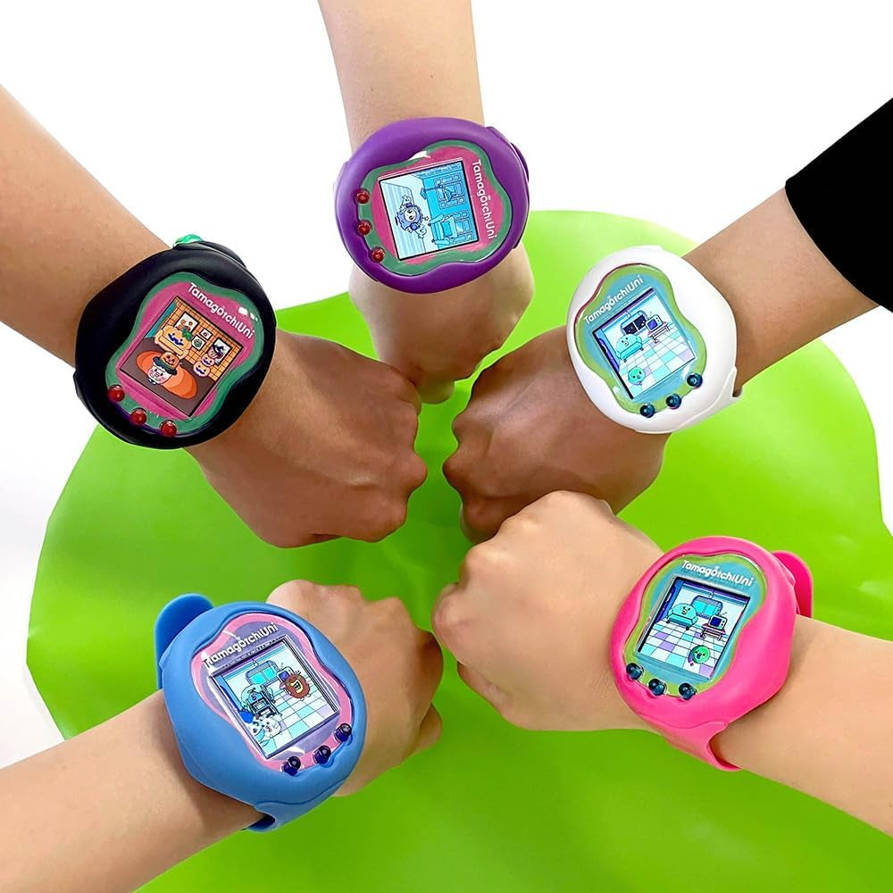 Bandai Uni Monster Purple Shell | the Customisable New Generation of Virtual Pet Based on the Original 90S Toy | Connect with Friends Worldwide with This Wearable Electronic Game BanUK