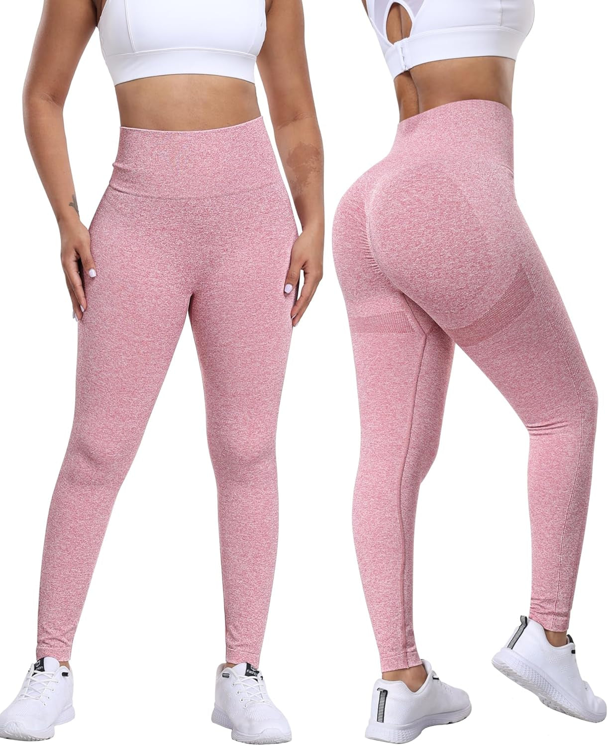 Workout Leggings for Women, Butt Lifting Gym Scrunch Butt Seamless Leggings