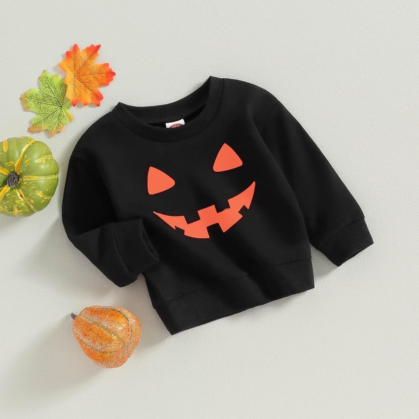 Halloween Baby Girl Boy Outfits Pumpkin Sweatshirt Long Sleeve Hoodies Halloween Baby Costume Toddler Fall Clothes