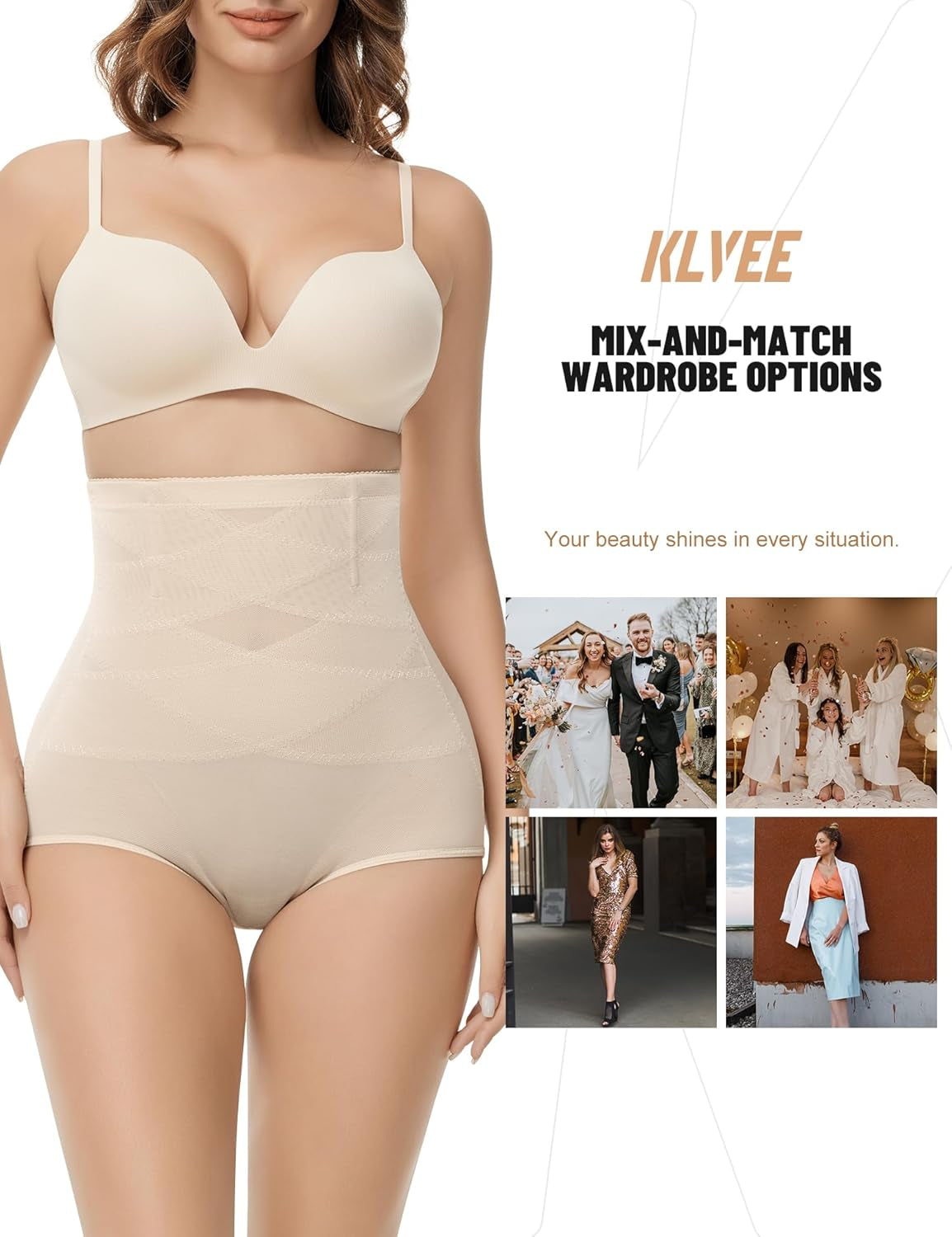 Shapewear Tummy Control Underwear High Waisted Girdle Body Shaper Butt Lifting Panties Spanks