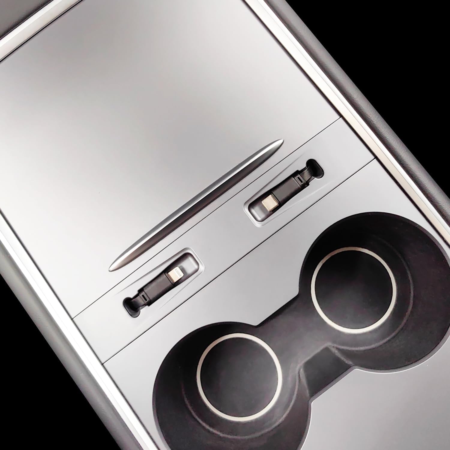 Center Console USB Hub for Tesla Model Y (2021-2024) and Tesla Model 3 (2021-2023), Support USB-C Fast Charging Multi Port Tesla Phone Charger, Tesla Model Y/3 Accessories OEM Fit Center Console