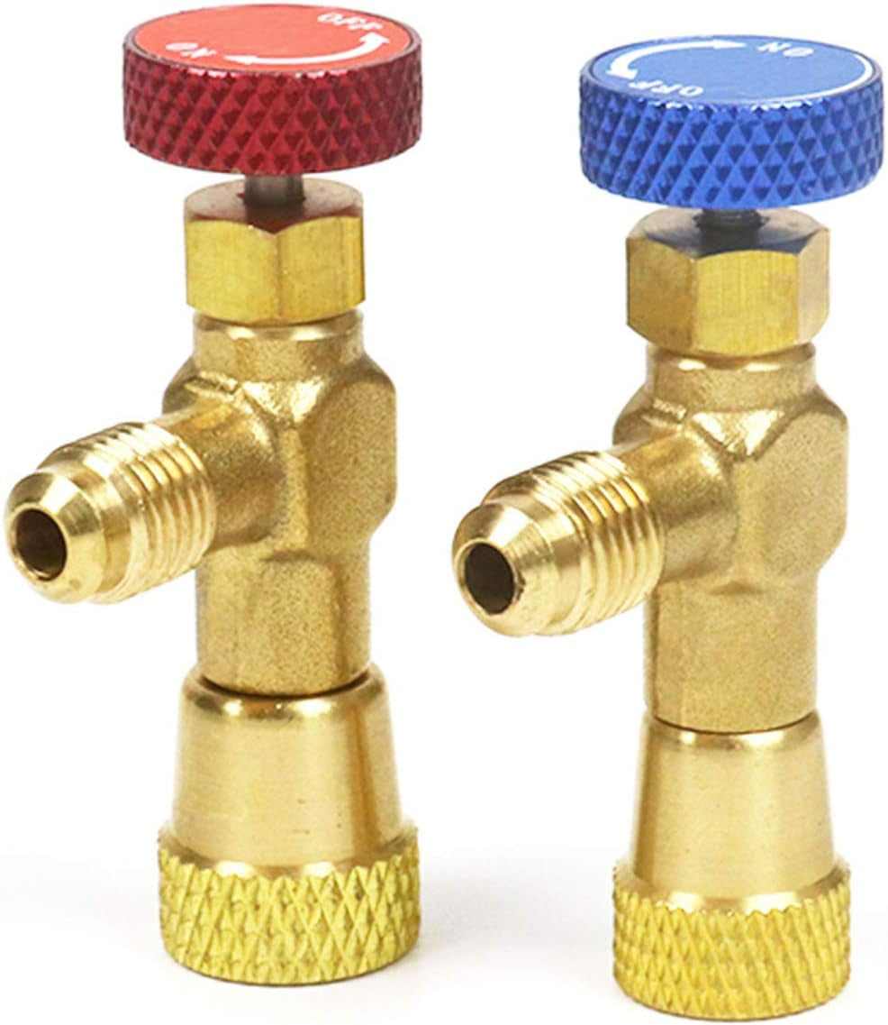 1/4 Brass R22 Refrigerant Can Bottle Tap Valve Opener Fluoride Tools, 1/4 SAE Thread