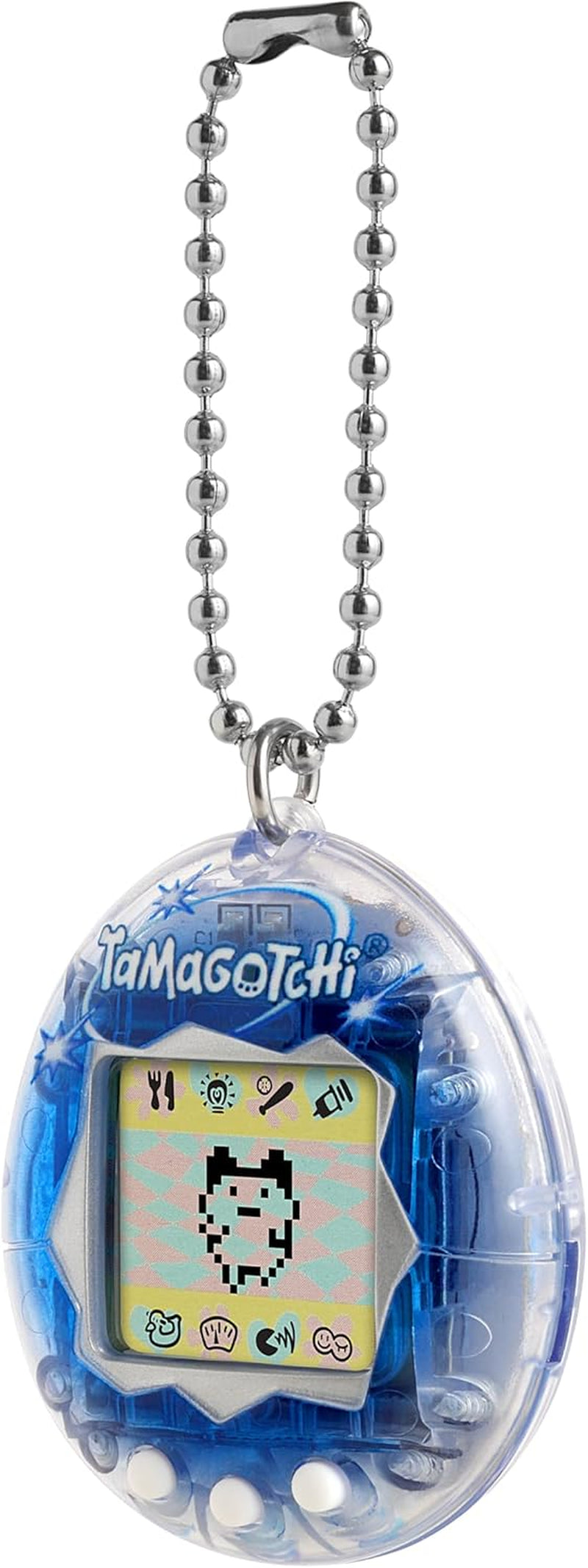 Bandai  Original Celebration Translucent Shell with Hard Case |  Original Cyber Pet 90S Adults and Kids Toy with Chain | Retro Virtual Pets Are Great Toys or Gifts for Ages 8+ BanUK
