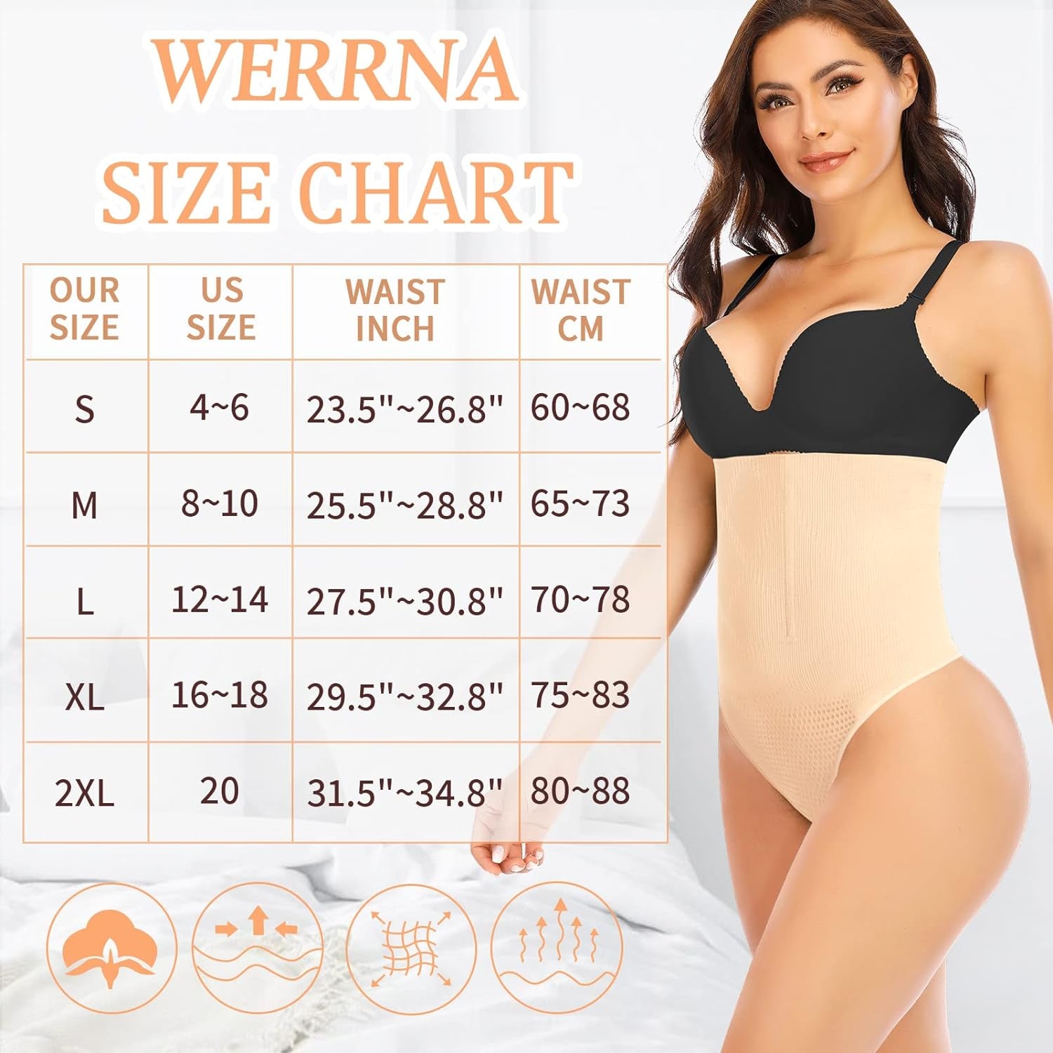 Tummy Control Thong Shapewear for Women Seamless Shaping Thong Panties Body Shaper Underwear