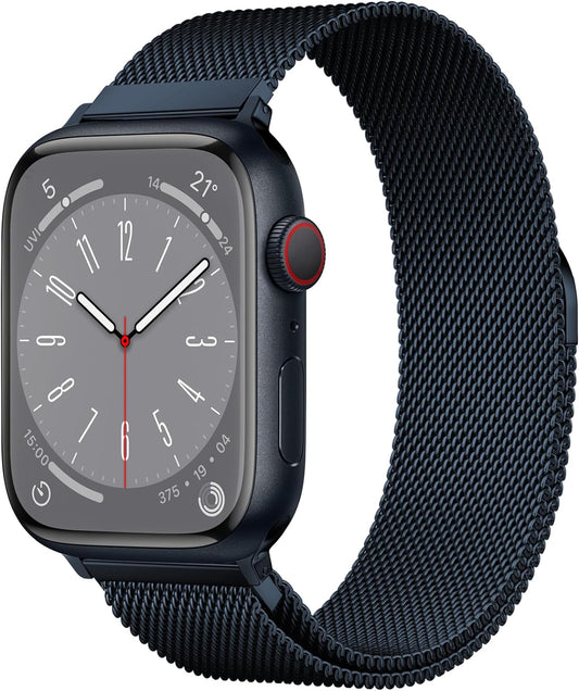 Original Stainless Steel Milanese Loop Compatible with Apple Watch Band 38Mm 40Mm 41Mm 42Mm 44Mm 45Mm 49Mm, Magnetic Clasp Replacement Band for Iwatch Series 9, Ultra 2, SE, Ultra, 8 7 6 5 4 3 2 1,
