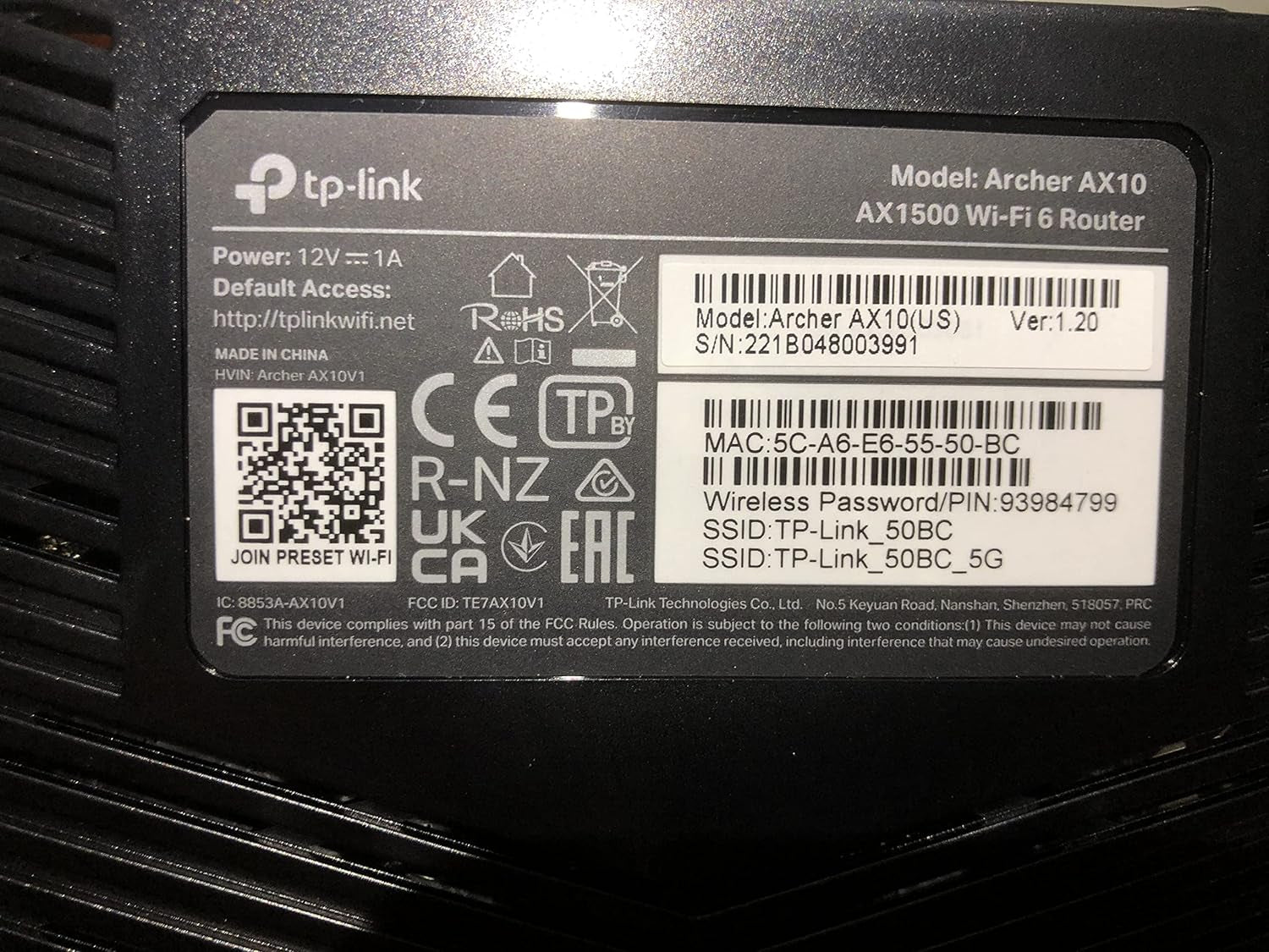 Smart Wifi 6 Router (Archer AX10) – 802.11Ax Router, 4 Gigabit LAN Ports, Dual Band AX Router,Beamforming,Ofdma, MU-MIMO, Parental Controls, Works with Alexa