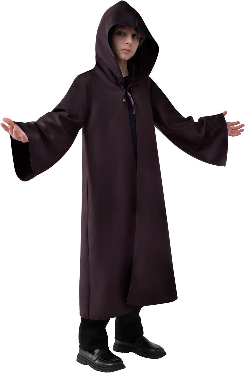 Boys Halloween Costumes, Kids Knight Cloak Tunic Hooded Robe Toddler for Halloween Cosplay Parties