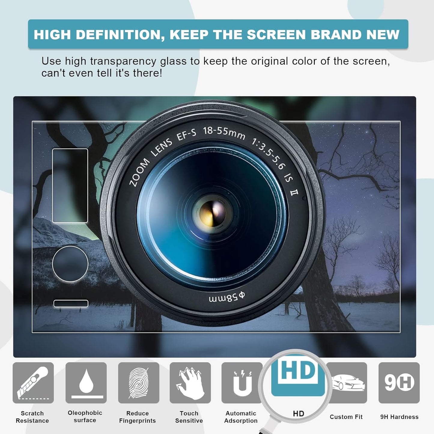 for 2023 2024 2025 CRV Screen Protector for 2023 2024 2025 Honda CR-V EX-L Sport Touring 9 Inch Touch Screen Protector Foils Navigation Display Screen Protective Film Tempered Glass HD Clear