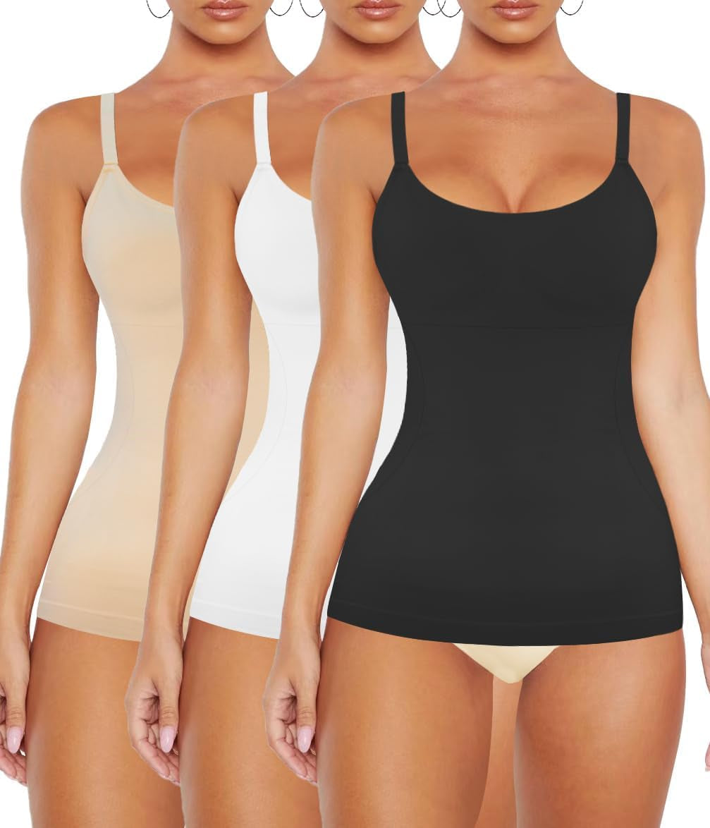 Womens Shapewear for Women Tummy Control Tank Top Body Shaper Seamless Compression Camisole Tops