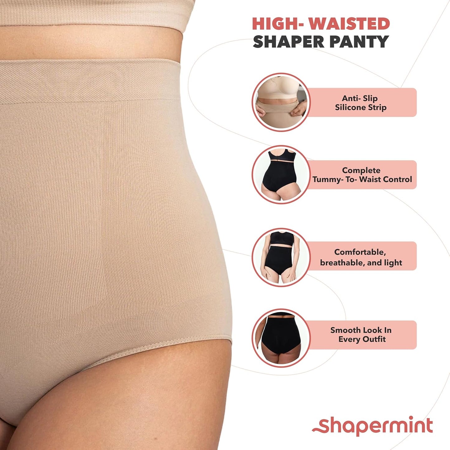 Body Shaper Tummy Control Panty - Shapewear for Women