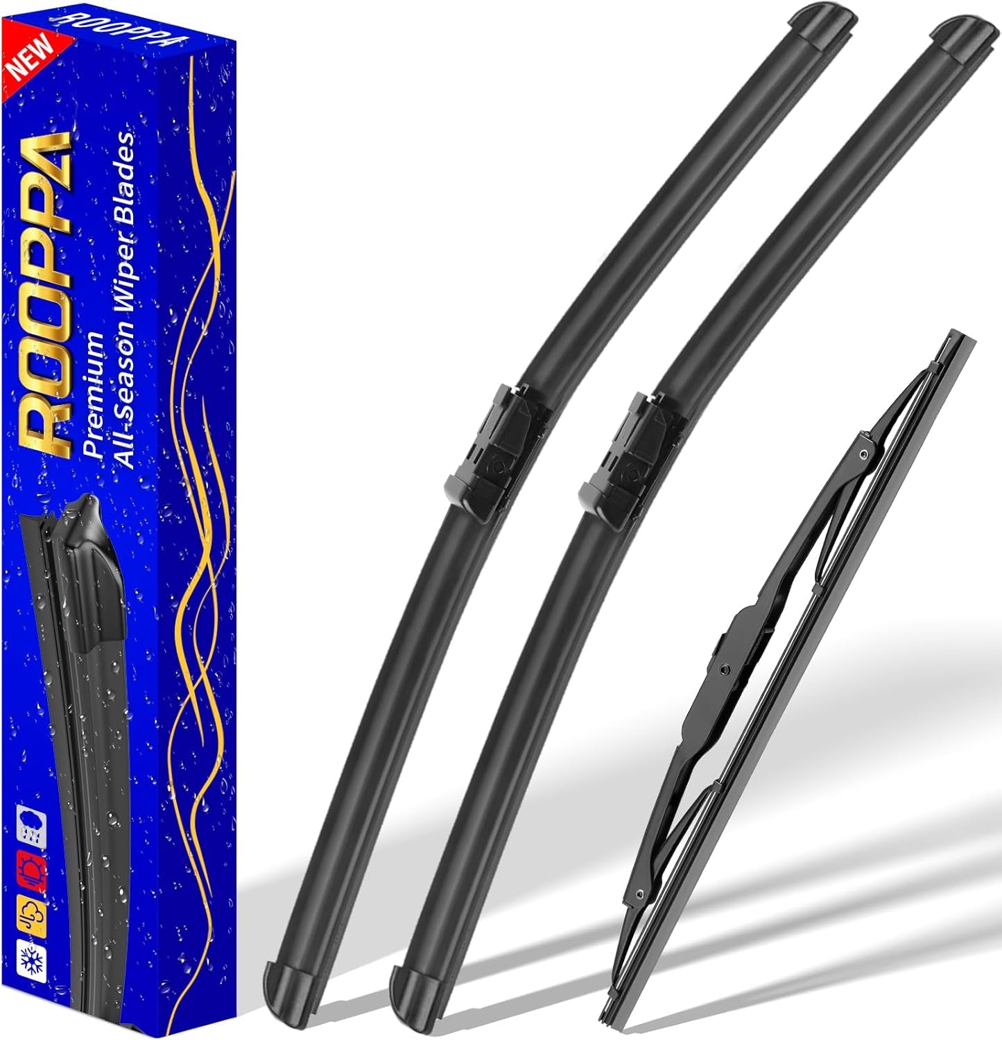 3 Wipers Replacement for 2012-2016 Honda CRV CR-V, Windshield Wiper Blades Original Equipment Replacement - 26"/16"/13" (Set of 3) U/J HOOK