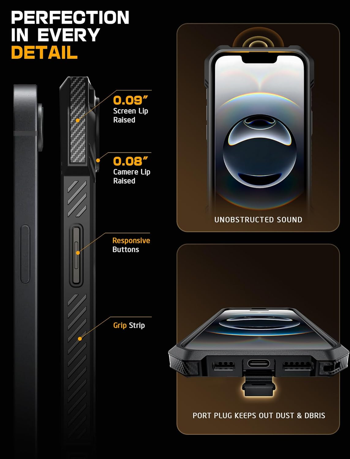 for Iphone 16E Case with Stand (Unicorn Beetle Grip), [Compatible with Magsafe] [Military-Grade Drop Protection] Heavy Duty Rugged Shockproof Magnetic Phone Case for Iphone 16E 6.1", Black