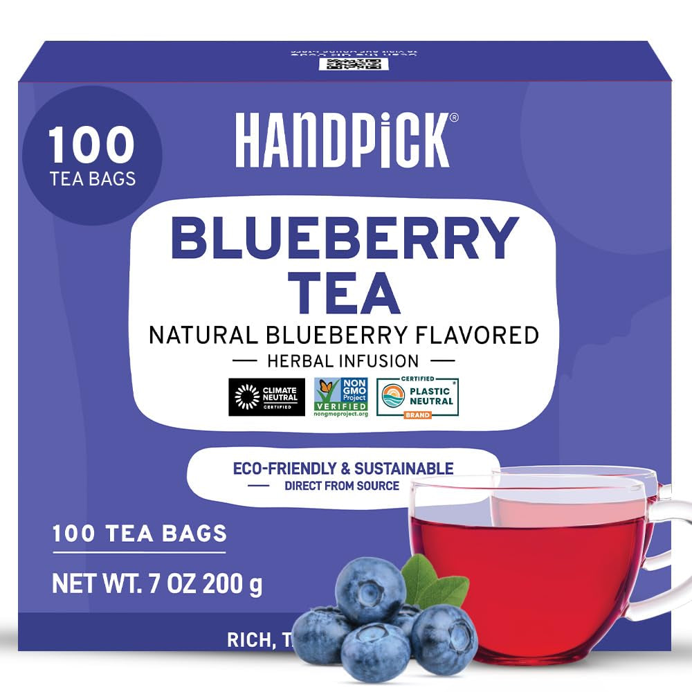 Holy Basil Tea Bags (100 Count) - Caffeine Free, Non-Gmo Tulsi Leaves - round Herbal Tea Bags TLBH