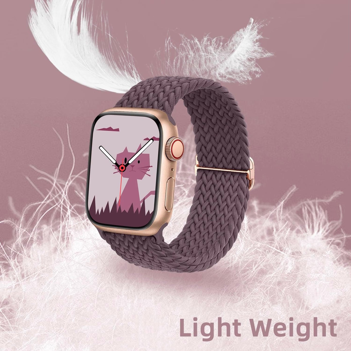 Stretchy Braided Solo Loop Compatible with Apple Watch Band 38Mm 40Mm 41Mm 42Mm 44Mm 45Mm 49Mm for Women Men, Adjustable Straps Elastic Sport Wristbands for Iwatch Series 10 9 8 7 6 5 4 3 2 1 Ultra SE