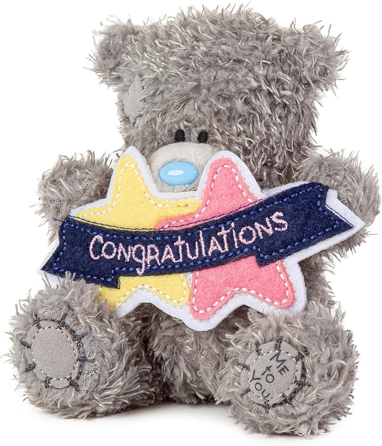 AP401023 Me to You Me to You Tatty Teddy Congratulations 10Cm Plush Official Collection, ONE Size, Cream or Beige UK UK