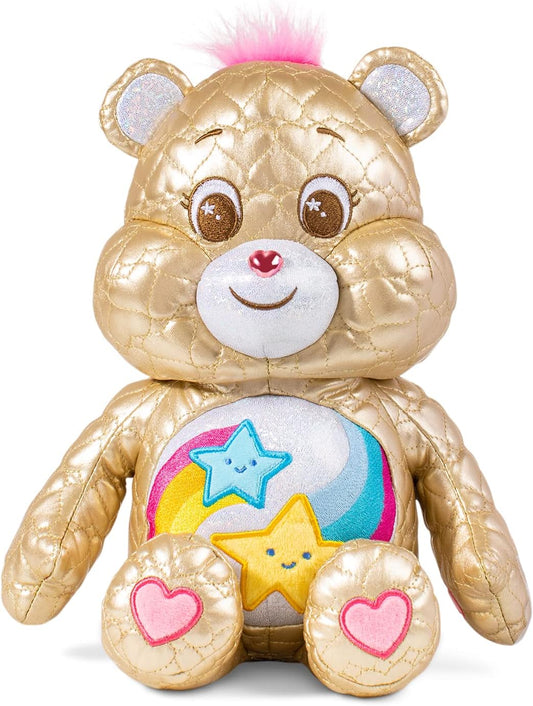 Care Bears | Limited Edition Quilted Dare to Care Bear | Collectible Cute Soft Toy, Cuddly Toy for Boys and Girls, Medium Plush Teddy, Plushie for Kids, Children Ages 4+ |  22335 UK
