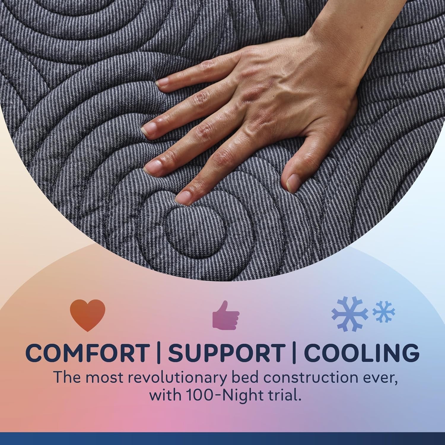 Zipp Mattress, Revolutionary Vertical Interlocking Foam for Perfect Comfort, Support & Cooling, Better than Memory Foam, Highest-Grade Chemical-Free Materials, No-Risk 100-Night Trial, Queen