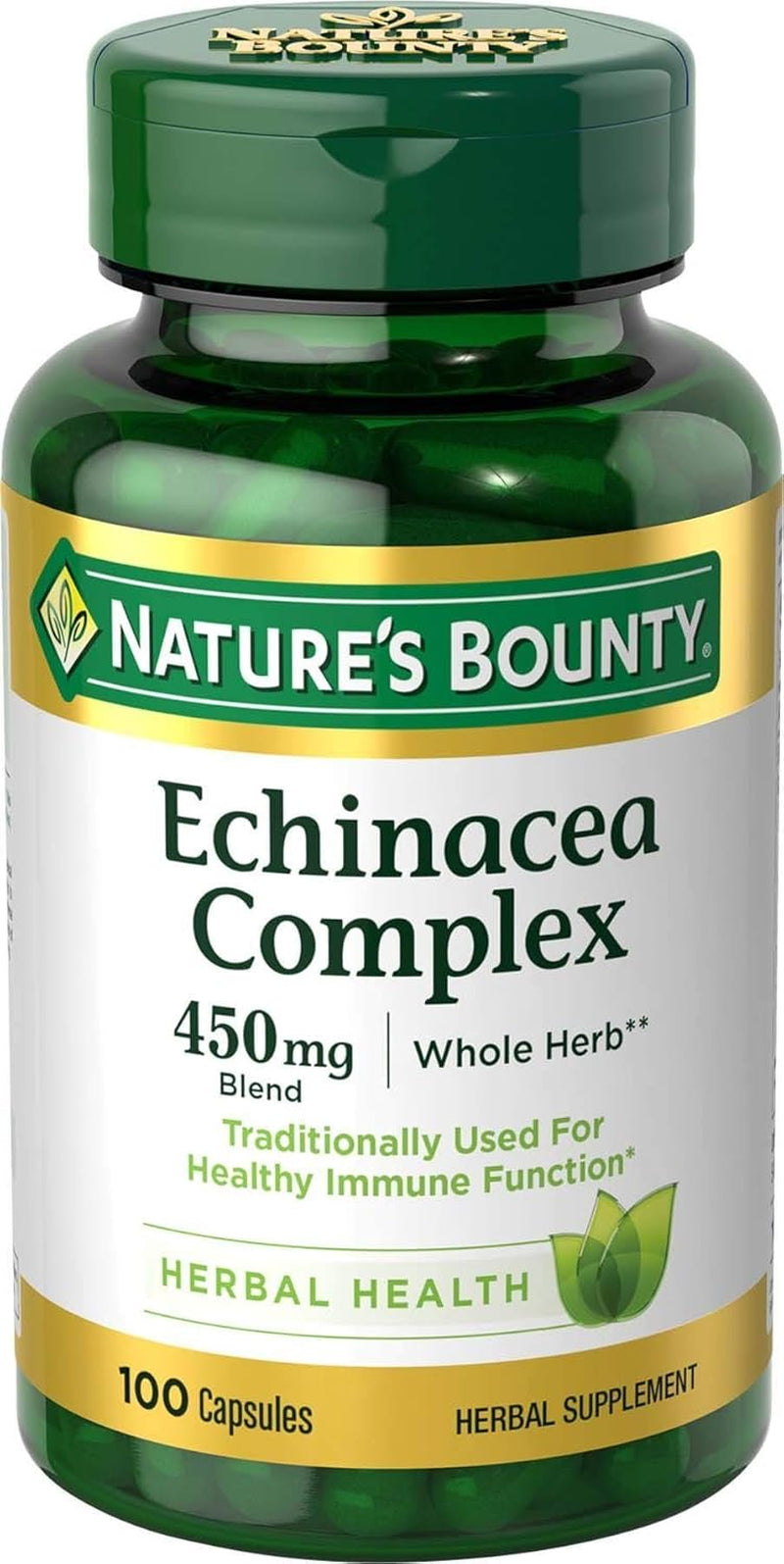 Echinacea Complex, Herbal Supplement, Supports Immune Health, 450 Mg, 100 Capsules TLBH