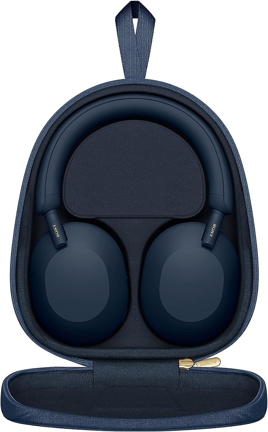 WH-1000XM5 the Best Wireless Noise Canceling Headphones, Made of Soft Fit Synthetic Leather, Integrated Processor V1, with 4 Beamforming Microphones, up to 30-Hour Battery Life, Midnight Blue