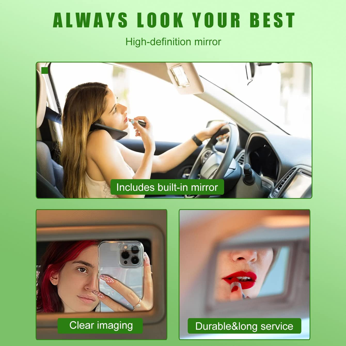 Left Driver Side Sun Visor for Honda CRV 2017 2018 2019 2020 2021 2022 Replace 83280-TLY-H11ZB with Vanity Light/With Makeup Mirror (Grey)