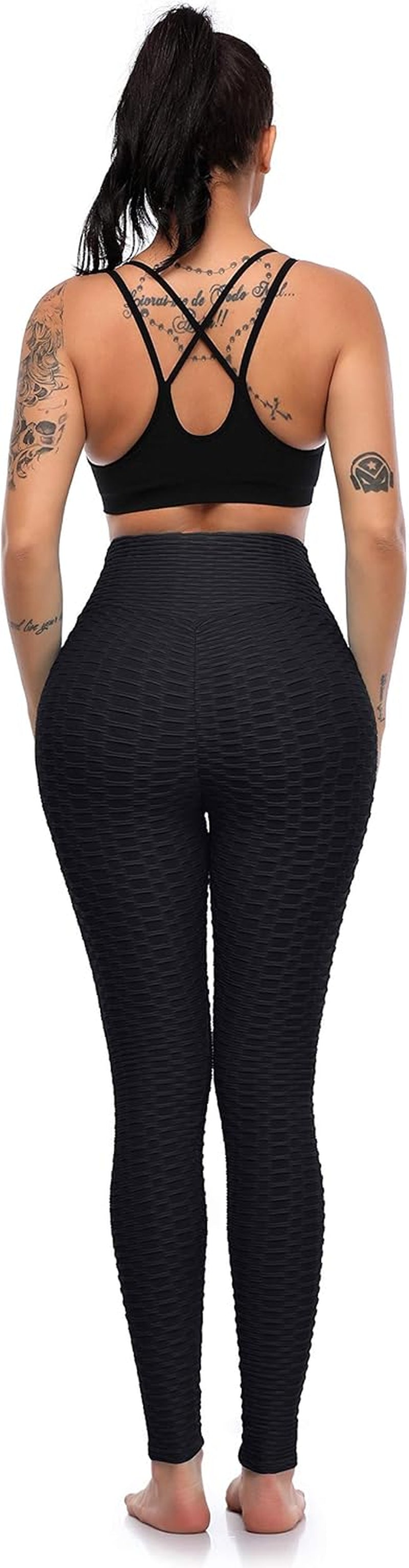 Butt Lifting Leggings for Women Yoga Workout Gym High Waisted plus Size Soft Tummy Control Pants