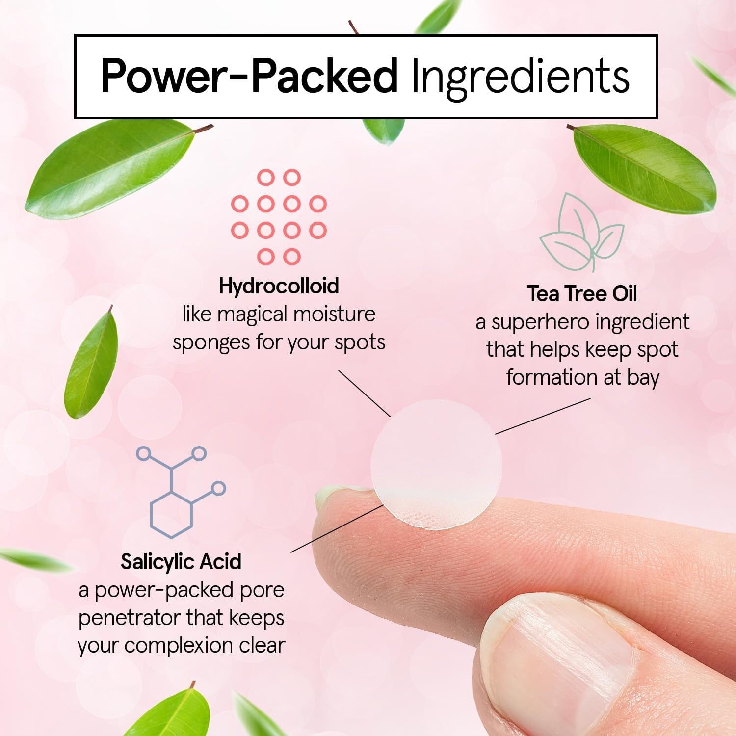 Pimple Patches for Face - Fast Acting Hydrocolloid Acne Patch That Absorb Gunk, Flatten Breakouts - Zit Stickers for Clear Skin - Dermatologist-Tested, Vegan (Invisible, 36 Count)