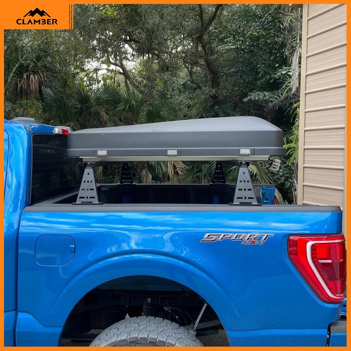 Overland Bed Bars for Full-Size Pickup Truck, Adjustable Ladder Racks Cross Bar Bed Racks Compatible with Ford F-Series, Silverado, Sierra, Ram, Titan & XD, Tundra