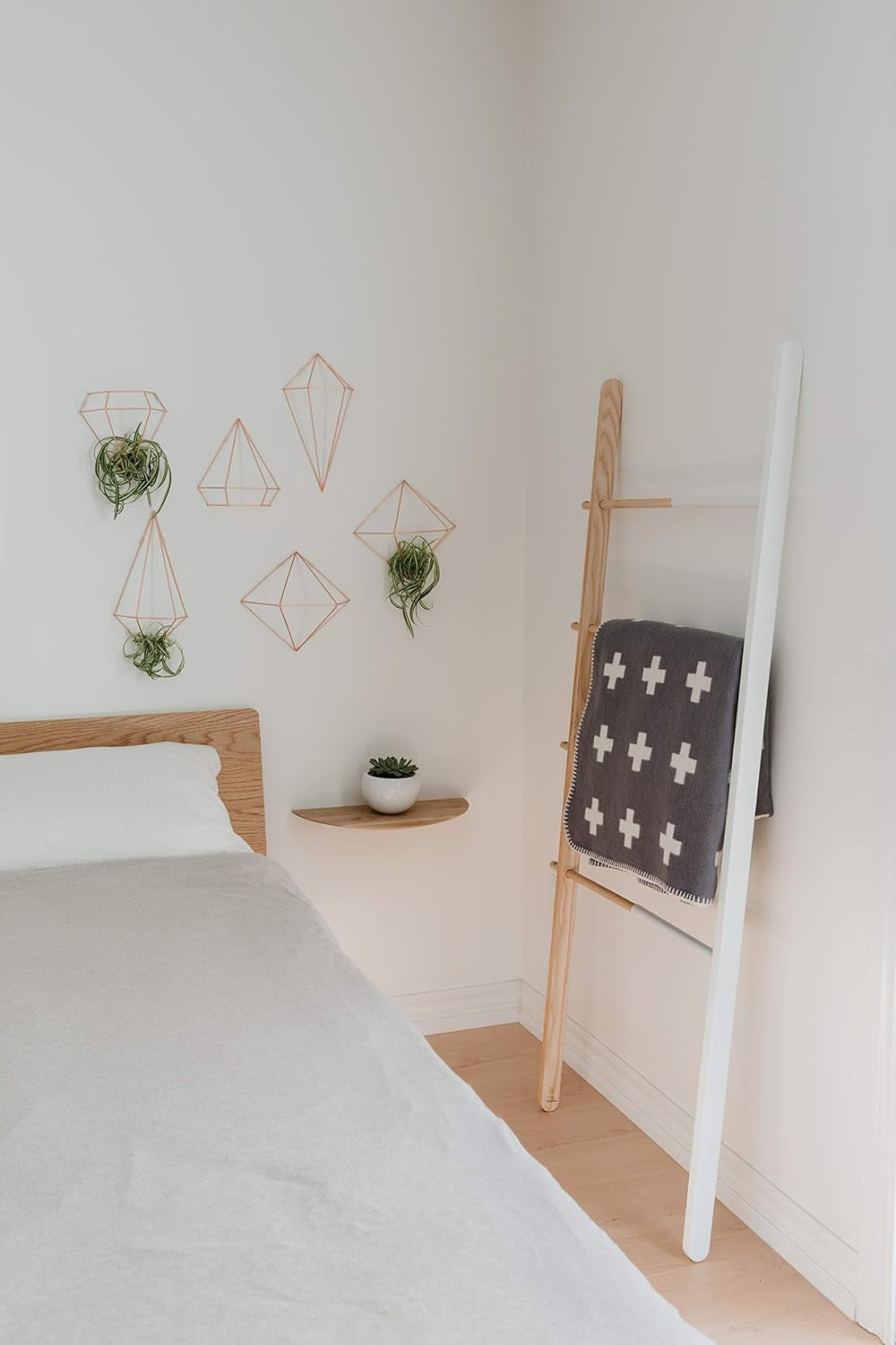 Prisma Geometric Sculptures, Decorate Your Wall with Modern Metallic Wire Shapes, Table Top, Ceiling Décor, Set of 6, Copper for Kitchen