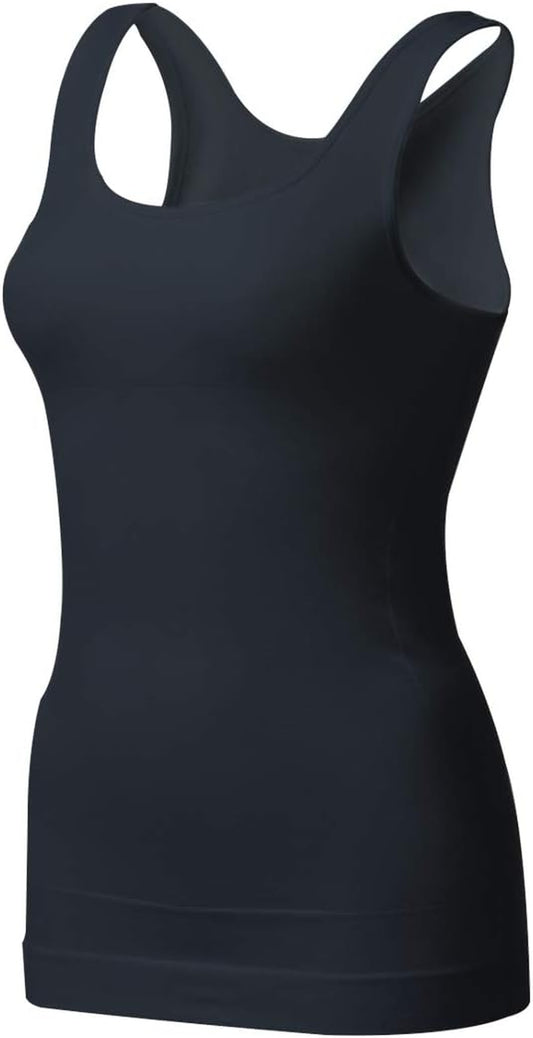 Women'S Tummy Control Shapewear Tank Tops - Seamless Body Shaper Compression Top