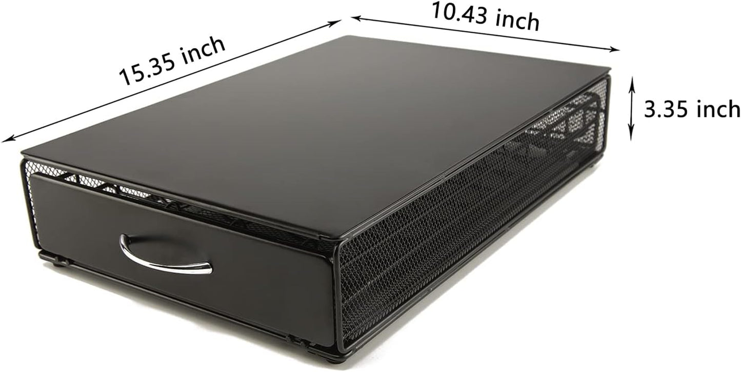 Nespresso Vertuoline Capsule Storage Drawer Vertuo Coffee Holder Metal Multiple Flavors Pods Organizer 40 Pcs Capacity