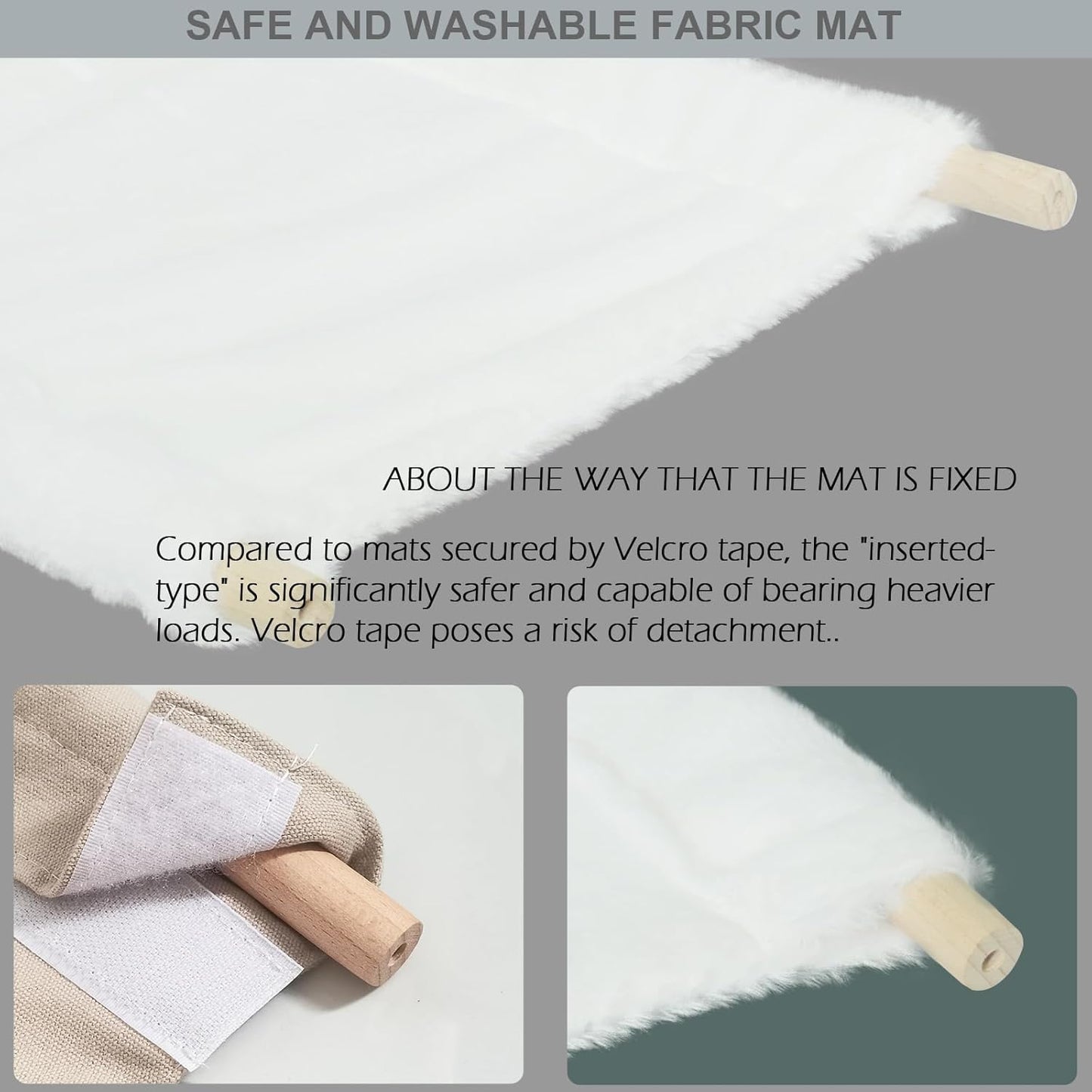 Cat Window Perch, Wooden Window Perch for Cats Inside, 2 In1 Cat Hammock for Window, Versatile Cat Window Bed, Multi Installation Place Window Cat Bed for Windowsill Bedside Drawer and Cabinet