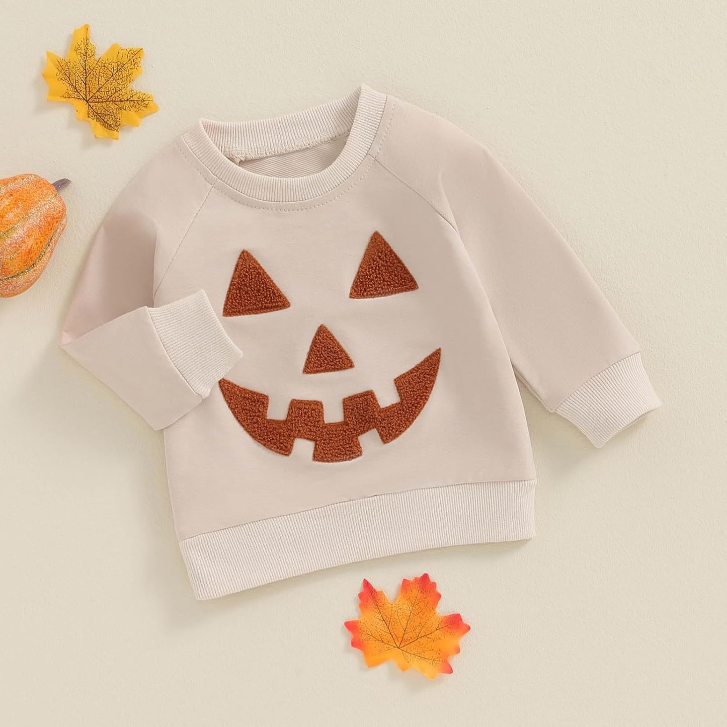 Halloween Baby Girl Boy Outfits Pumpkin Sweatshirt Long Sleeve Hoodies Halloween Baby Costume Toddler Fall Clothes