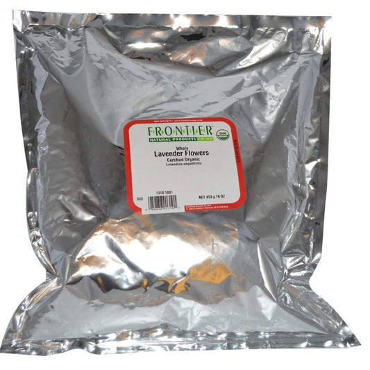 Lavender Flowers Whole, Certified Organic, Kosher | 1 Lb. Bulk Bag | Lavandula Angustifolia Mill. TLBH