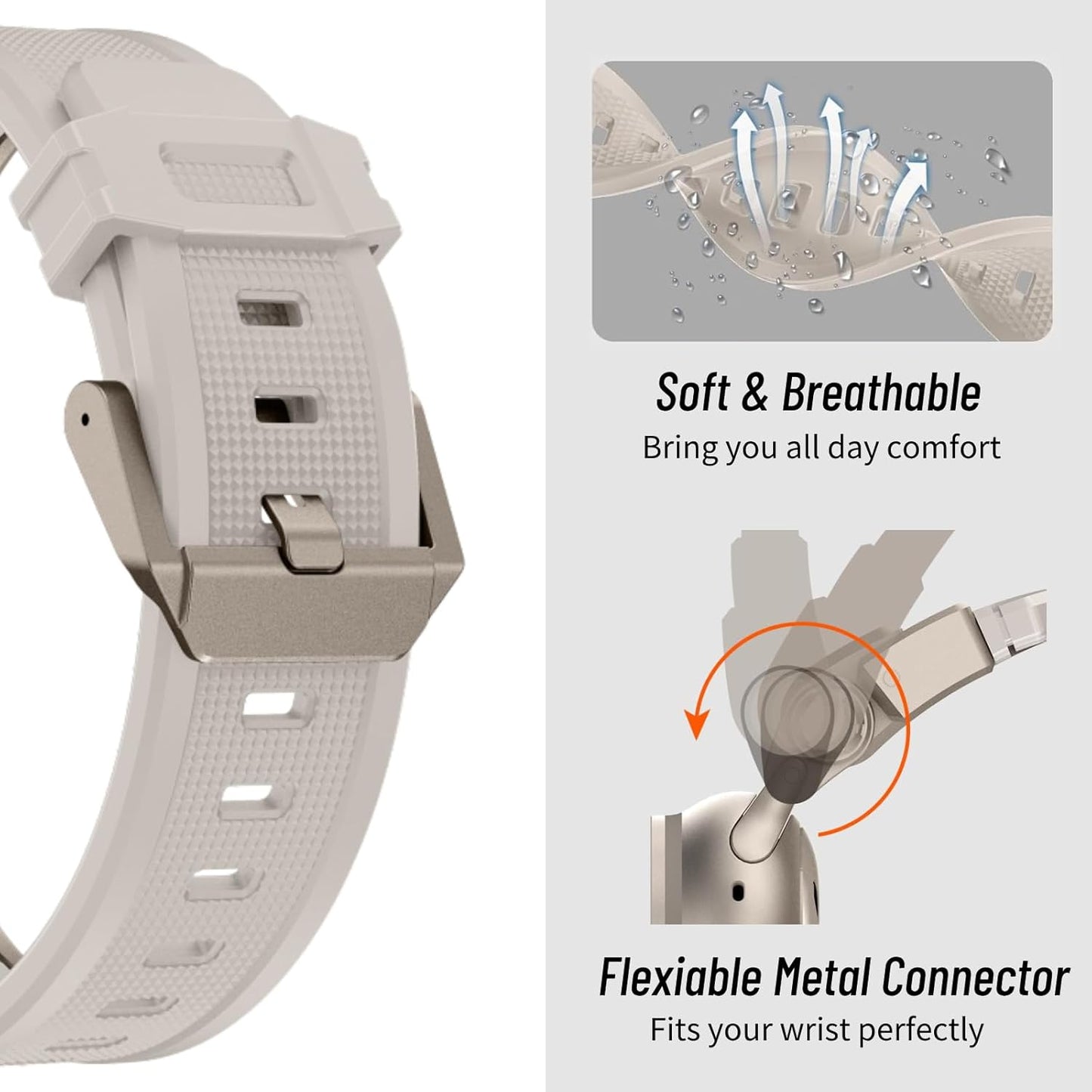 Band for Apple Watch Ultra/Ultra 2 Band 49Mm, Men Silicone Rubber Strap for Iwatch Series 10 46Mm, 9/8/7 45Mm, 6/5/4/SE 44Mm, 3/2/1 42Mm Rugged TPU Wristband