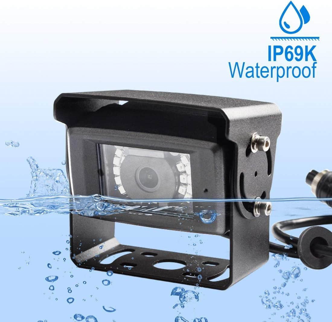 RD7 Wireless Long Range Backup Camera System Kit 7'' 720P HD Digital Monitor Built in DVR Rear View Observation Reverse Camera for Truck/Trailer/Bus/Rv/Pickups/Camper TRUCK DRIVER