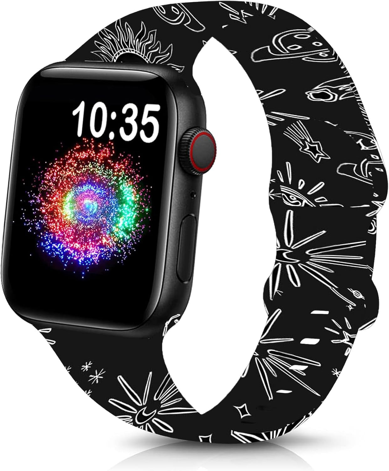 Cute Sport Wristband Compatible with Apple Watch Band 40Mm 44Mm 46Mm 41Mm 45Mm 38Mm 42Mm 49Mm,Soft Silicone Replacement Strap for Iwatch Series 10 9 Ultra SE 8 7 6 5 4 3 2 1 for Women Men