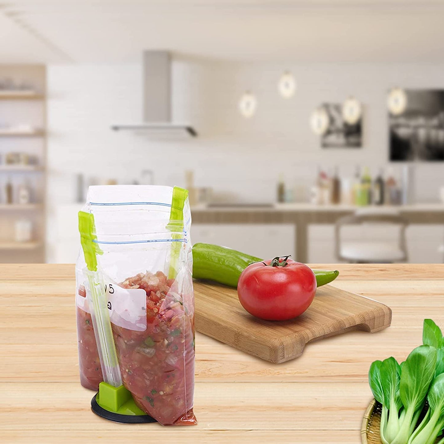 Baggy Rack - (8 Pack),Food Storage Bags Clip, for Food Prep Bag/Plastic Freezer Bag/Ziploc Bag Holder Stand,Meal Planning/Prep Bag Holders. TLBH