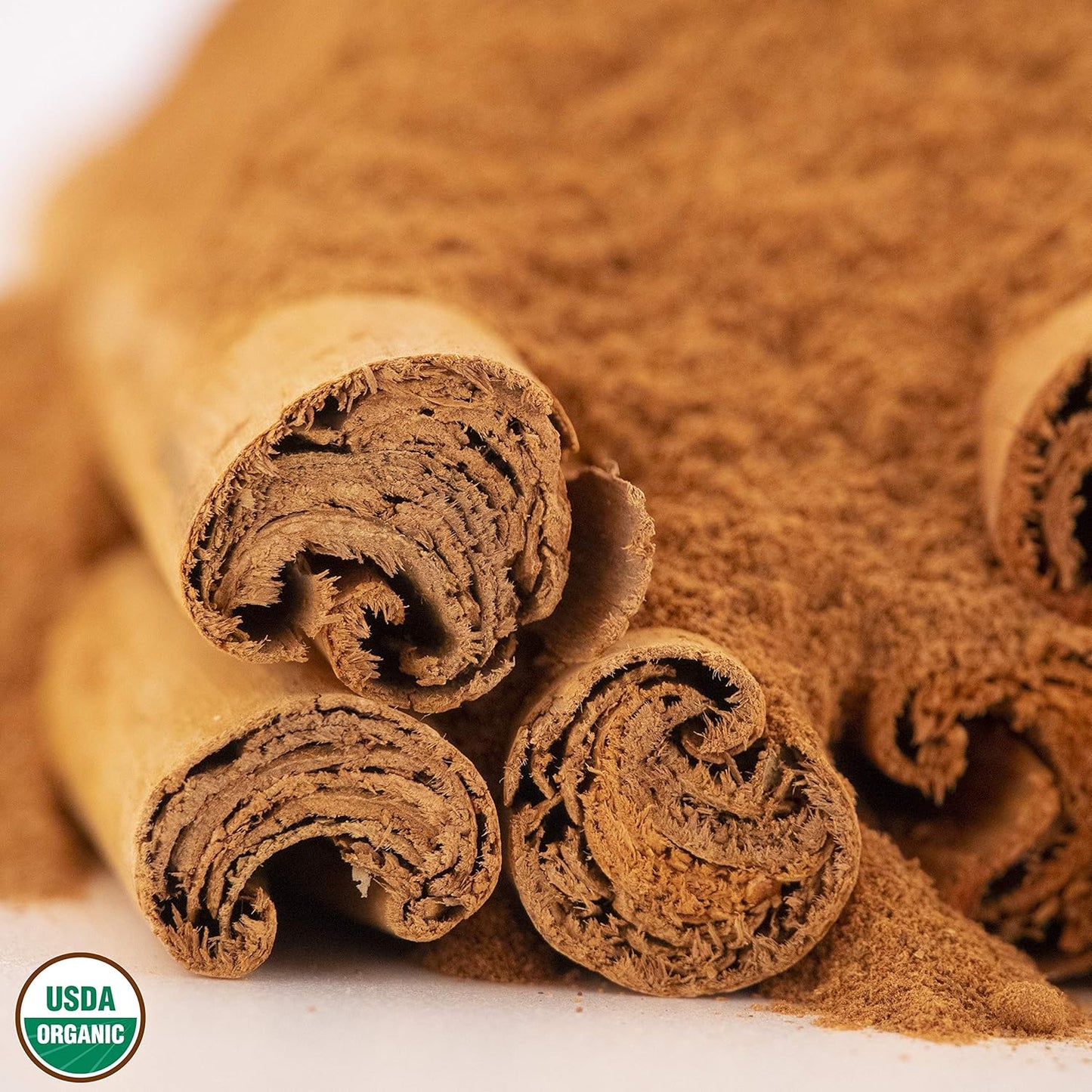 Ceylon Cinnamon Powder (1LB) | 100% CERTIFIED Organic | Freshly Ground Premium Sri Lanka Cinnamon for Exquisite Flavor and Aroma | Gluten Free & Non-Gmo | Controlled and Packed in USA Food Facility TLBH