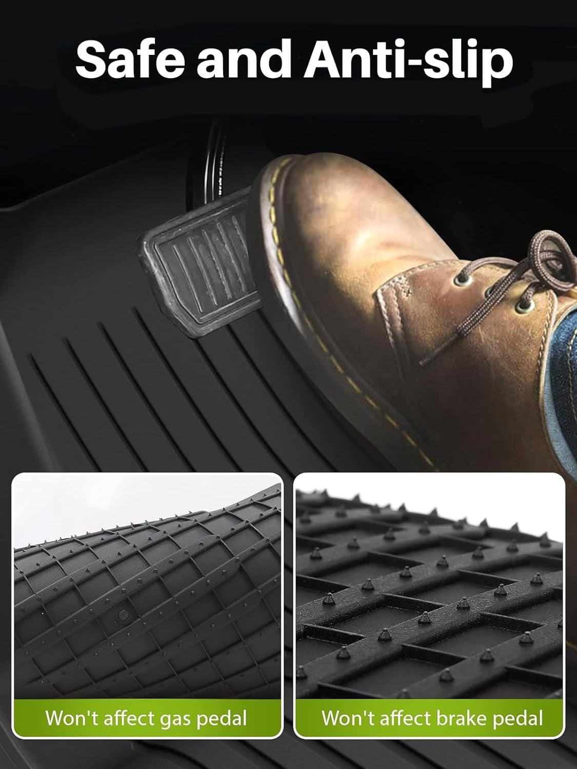 Tesla Model Y Floor Mats for 2025 2024 2023 2022 2021,  9PCS All Weather Full Set Cargo Liners Accessories, 3D TPE Odorless Floor Mat Trunk Frunk Rear Well Mats Custom for 5-Seater