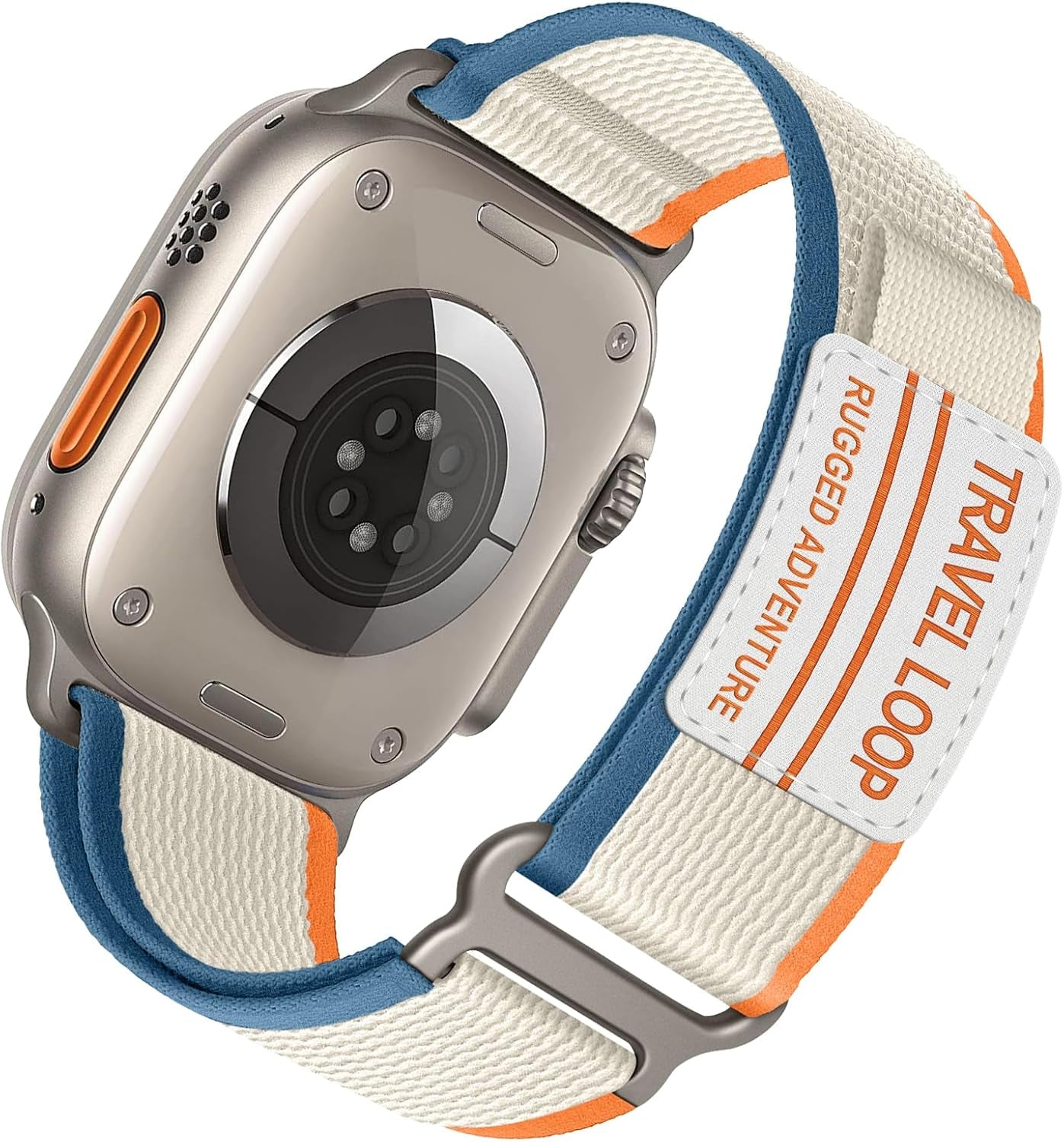Trail Loop Nylon Band - Compatible with Apple Watch Ultra 2 Band 49Mm 46Mm 45Mm 44Mm 42Mm 41Mm 40Mm 38Mm Men Women,Rugged Braided Elastic Weave Sport Strap for Iwatch Ultra Series 10/9/8/7/6/SE/5/4/3