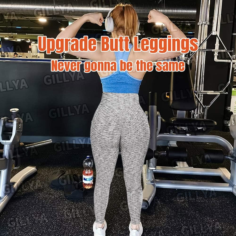 Booty Yoga Pants Tiktok Butt Leggings Anit Cellulite Texutred Booty Lifting Leggings Scrunch Butt Yoga Pants