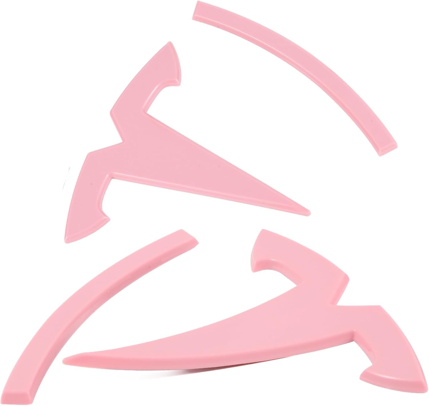 Model Y Accessories for Tesla Emblem Sticker 2Pcs/Set 2024 2023 2022 2021 2020 Logo Decal (Black)