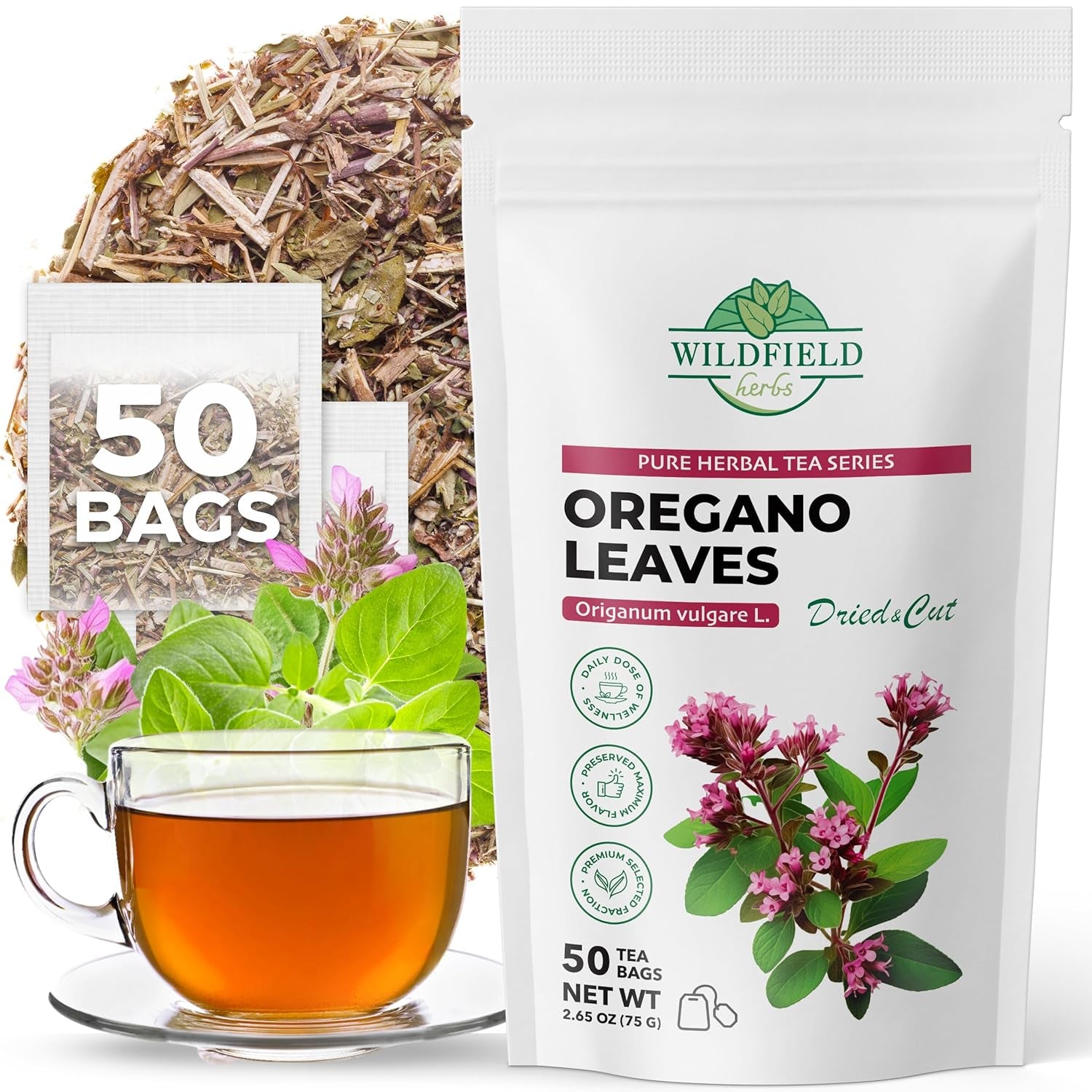100 Bags Ginger Tea Bags Ginger Root Tea Dry Dried Herb (Zingiber Officinale) - 100 Count 1.5G Tea Bags Ginger Raíz De Jengibre TLBH