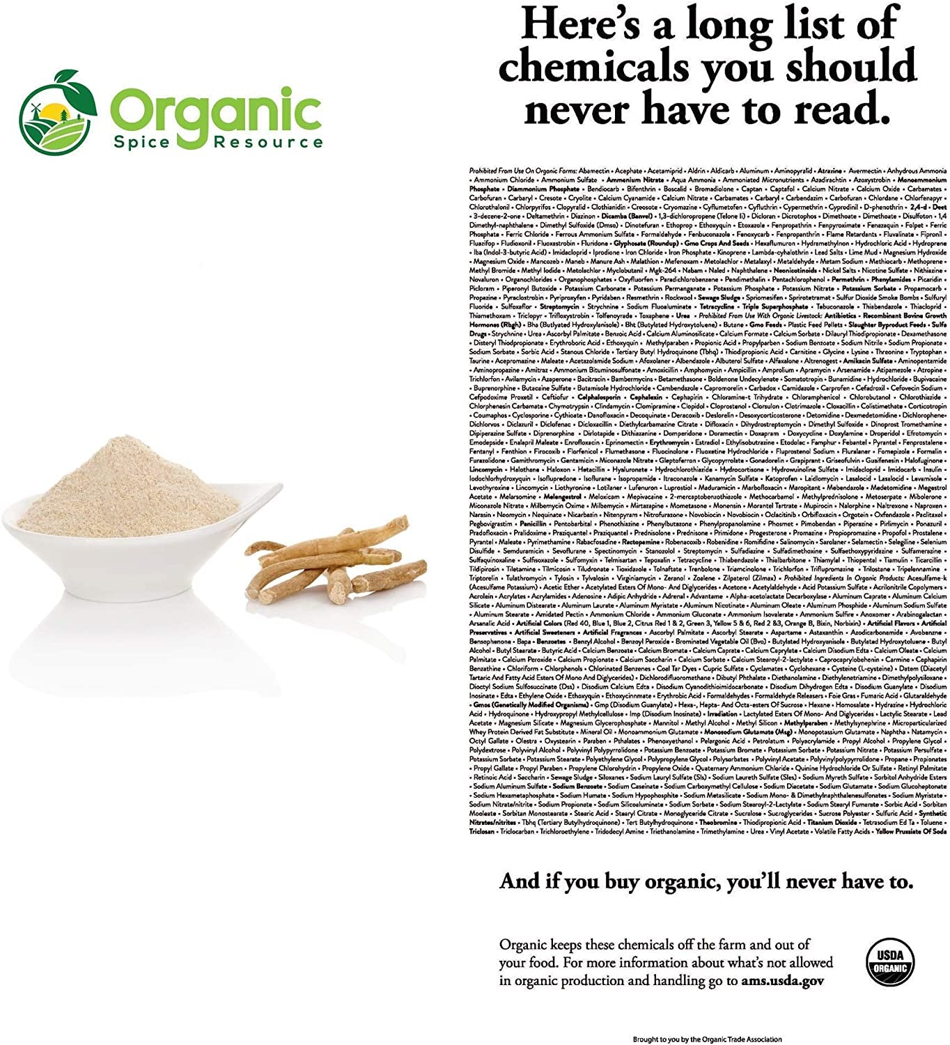 Organic Ashwagandha Root Powder - 1.10 Lbs (17.64 Oz) | Resealable Kraft Bag,Non-Gmo, Indian Ginseng, Withania Somnifera -100% Raw from India, by SHOPOSR TLBH