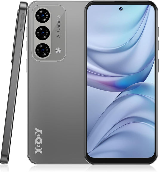 Unlock Phone Mate 60,6.79 Inch HD+ Screen Smartphone,4G Dual SIM Cheap Mobile Phones 4GB+ 128GB Expanded 512G 5280Mah 21MP Camera T-Mobile Android Phone with Finger&Face Unlock Pearl Grey
