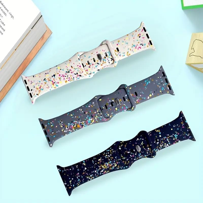 Sport Band Compatible with Apple Watch Band 38Mm 40Mm 41Mm 42Mm 44Mm 45Mm 49Mm for Women Men, Made from Recycled Plastic - Soft Breathable Strap for Iwatch Series SE 9 8 7 6 5 4 3 2 1 Ultra 1 2