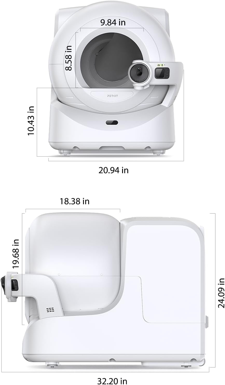 2025 New Purobot Ultra Self-Packing & Ai-Powered Camera Automatic Cat Litter Box, 5G Wifi Self Cleaning Cat Litter Box, True Hands-Free Auto Scooping Cat Litter Box