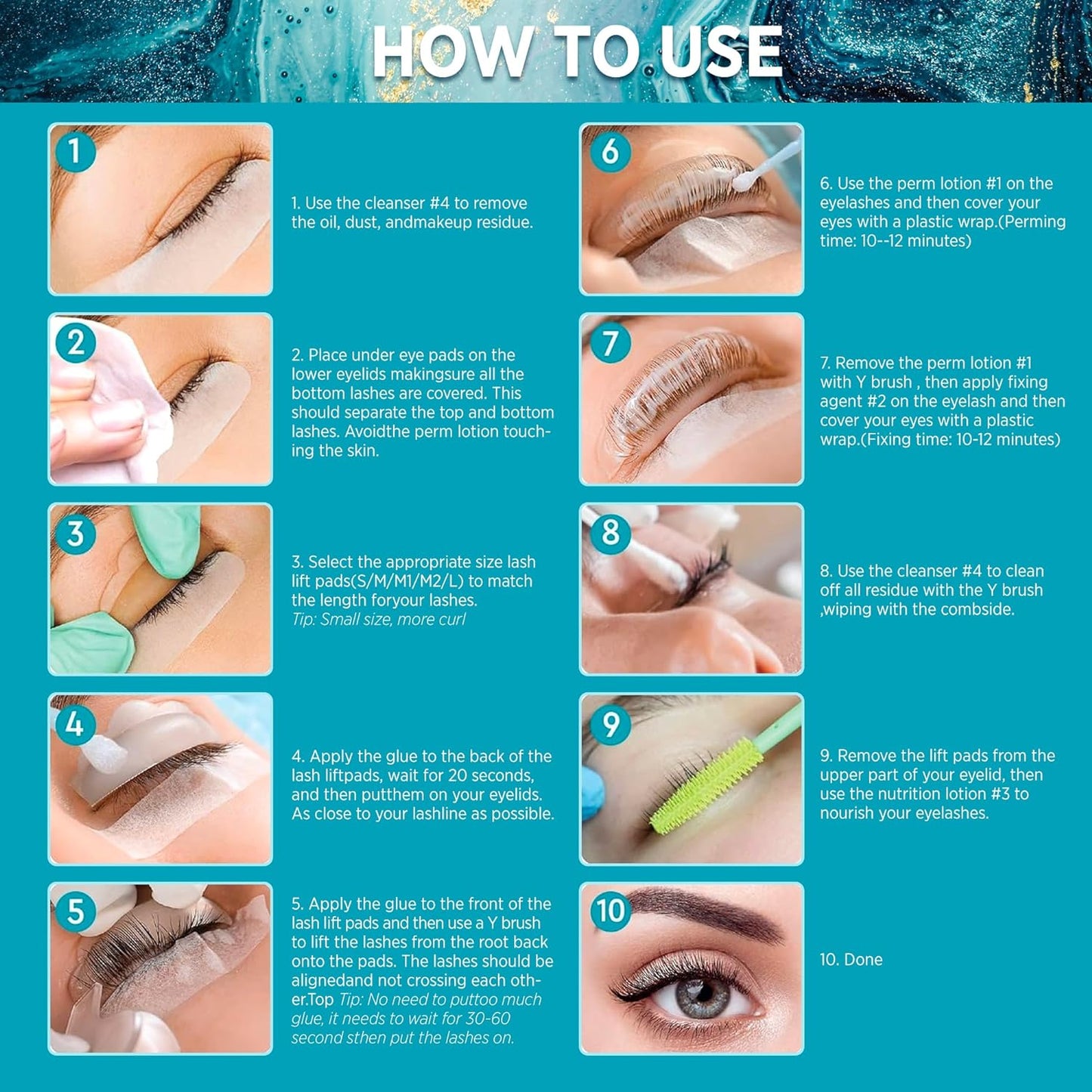 Lash Lift Kit Brow Lamination: Professional Eyelash Perm Kit - Black Eyelash Eyebrow Curling Set